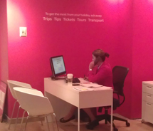 Virgin Holidays service desk is now at The New Tropicana Las Vegas // © 2012 Virgin Holidays